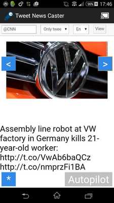 Emulate Android APK TweetNews Caster
