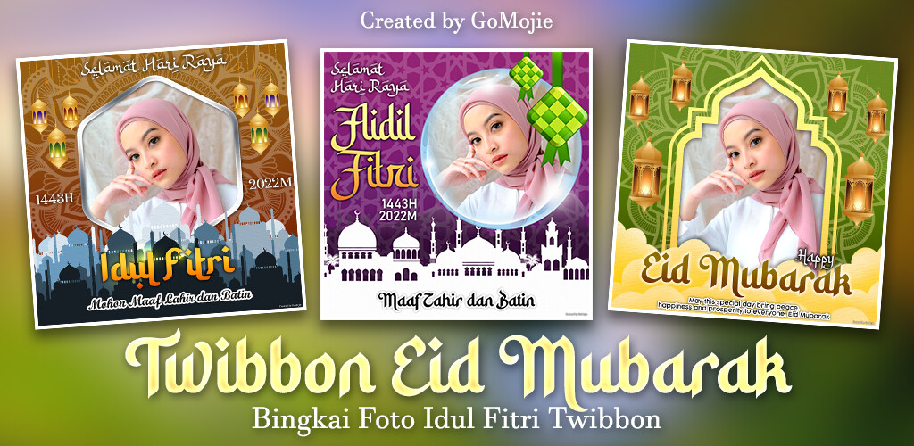 Run android online APK Twibbon Eid Mubarak 2022 from MyAndroid or emulate Twibbon Eid Mubarak 2022 using MyAndroid