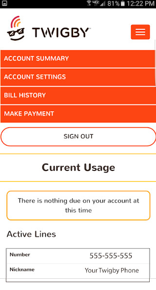 Run android online APK Twigby Self Care from MyAndroid or emulate Twigby Self Care using MyAndroid