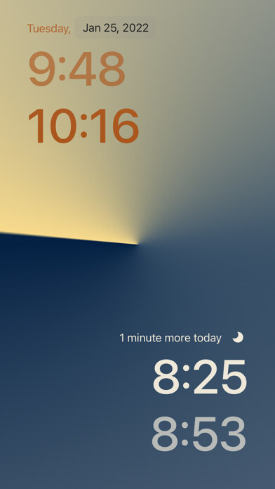 Emulate iPhone app Twilight Sunset using MyAndroid