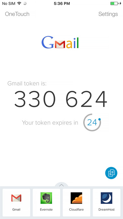 Emulate iPhone app Twilio Authy using MyAndroid