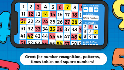 Emulate iPhone app Twinkl Interactive 100 Square using MyAndroid