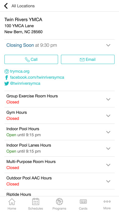 Emulate iPhone app Twin Rivers YMCA using MyAndroid Emulate iPhone app Twin Rivers YMCA using MyAndroid