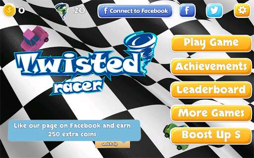 Emulate Android APK Twisted Racer: Race Car Stunts