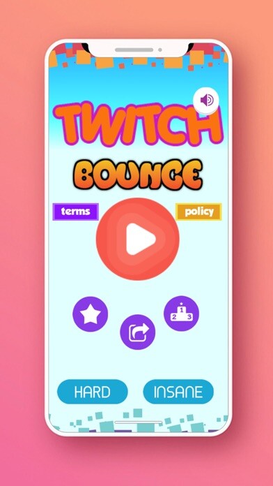 Emulate iPhone app Twitch Bounce & Color hopping using MyAndroid