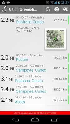 Emulate Android APK Twitters Quakes