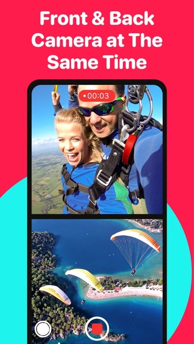 Emulate iPhone app Two Cameras Ⓞ using MyAndroid