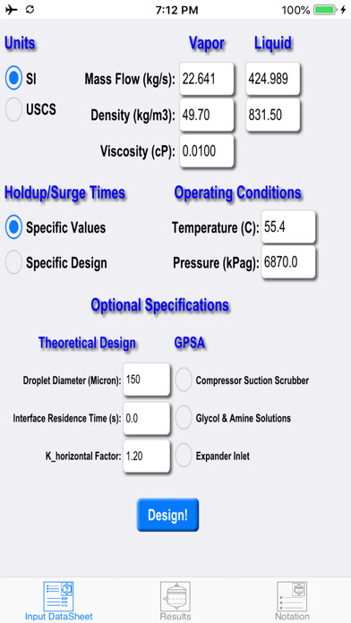 Emulate iPhone app Two Phase Separator using MyAndroid