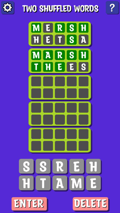 Emulate iPhone app Two Shuffled Words using MyAndroid Emulate iPhone app Two Shuffled Words using MyAndroid