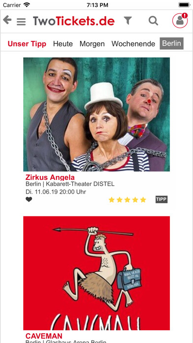 Emulate iPhone app TwoTickets.de using MyAndroid