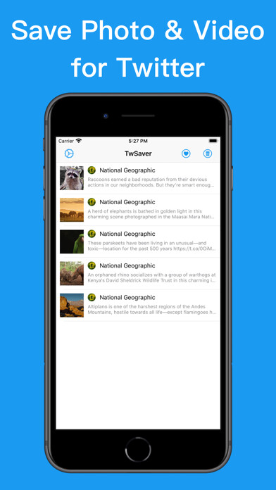 Emulate iPhone app TwSaver - Twitter Video using MyAndroid Emulate iPhone app TwSaver - Twitter Video using MyAndroid