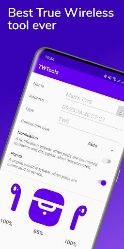 Run android online APK TWTools - True Wireless Tools from MyAndroid or emulate TWTools - True Wireless Tools using MyAndroid