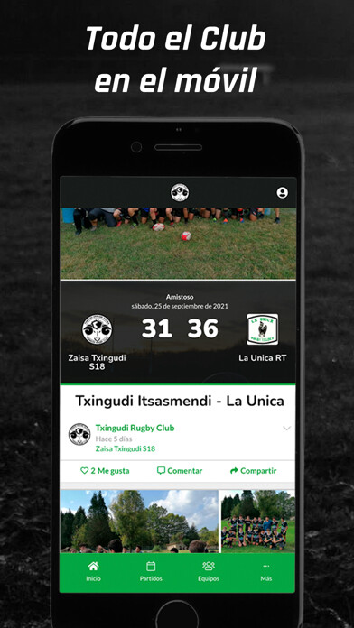 Emulate iPhone app Txingudi Rugby Club using MyAndroid Emulate iPhone app Txingudi Rugby Club using MyAndroid
