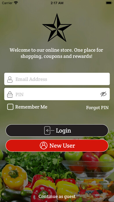 Emulate iPhone app TX Porters Groceries Rewards using MyAndroid Emulate iPhone app TX Porters Groceries Rewards using MyAndroid