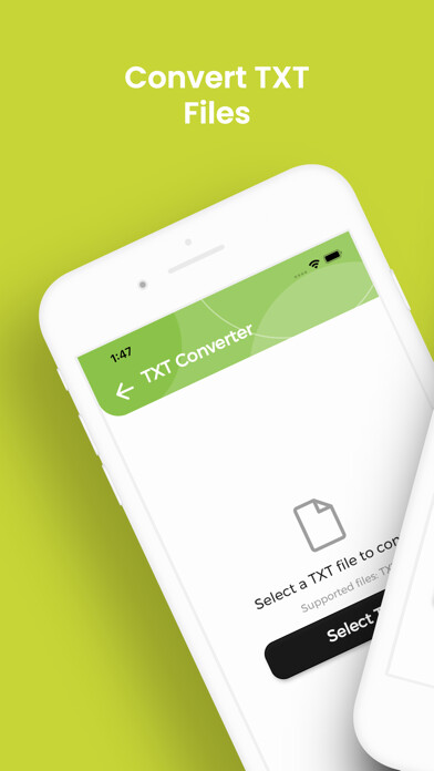 Emulate iPhone app TXT Converter, TXT to WORD using MyAndroid