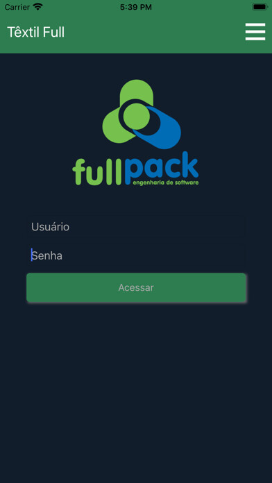 Emulate iPhone app Têxtil Full using MyAndroid