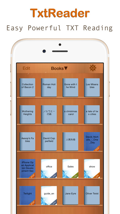 Emulate iPhone app TxtReader Pro using MyAndroid