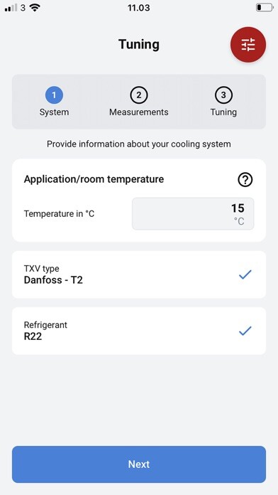 Emulate iPhone app TXV Superheat Tuner using MyAndroid Emulate iPhone app TXV Superheat Tuner using MyAndroid