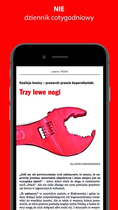 Emulate iPhone app Tygodnik NIE using MyAndroid