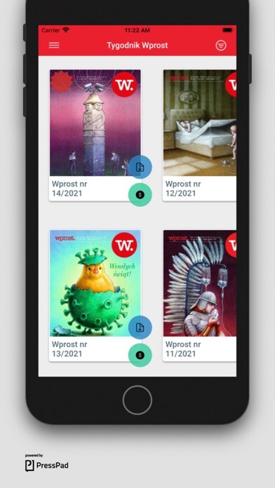 Emulate iPhone app Tygodnik Wprost using MyAndroid