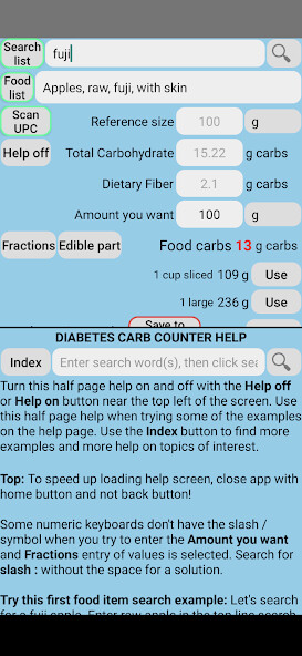 Run android online APK Type 1 Diabetes Carb Counter from MyAndroid or emulate Type 1 Diabetes Carb Counter using MyAndroid
