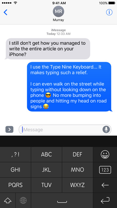 Emulate iPhone app Type Nine - T9 Keyboard using MyAndroid Emulate iPhone app Type Nine - T9 Keyboard using MyAndroid