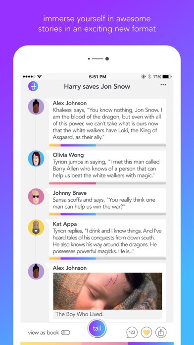 Emulate iPhone app TypeTail - Chat Stories using MyAndroid Emulate iPhone app TypeTail - Chat Stories using MyAndroid
