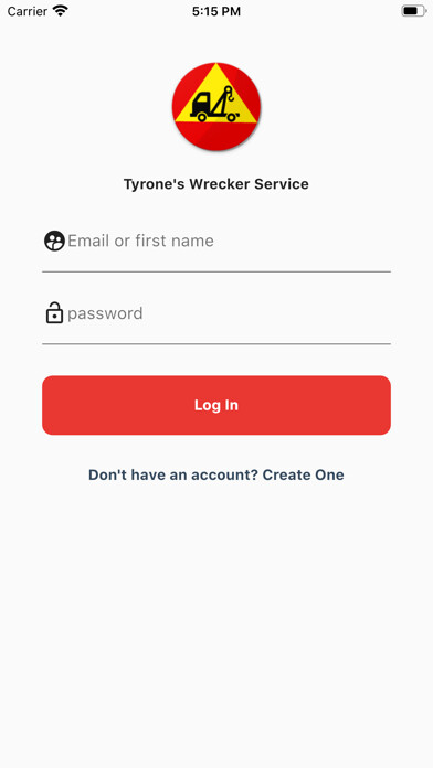 Emulate iPhone app Tyrone Wrecker Service Admin using MyAndroid