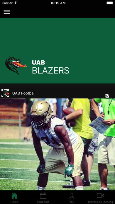 Emulate iPhone app UAB Blazers using MyAndroid Emulate iPhone app UAB Blazers using MyAndroid