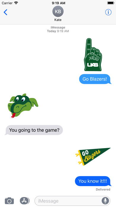 Emulate iPhone app UAB Stickers using MyAndroid Emulate iPhone app UAB Stickers using MyAndroid
