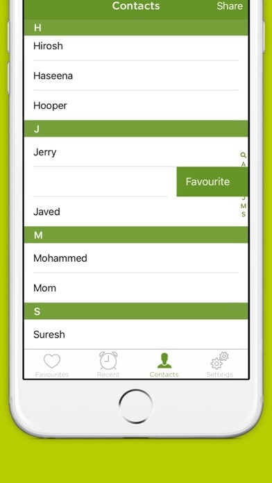 Emulate iPhone app UAE Dialer:Hello Five Card using MyAndroid