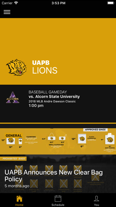 Emulate iPhone app UAPB Golden Lions using MyAndroid Emulate iPhone app UAPB Golden Lions using MyAndroid