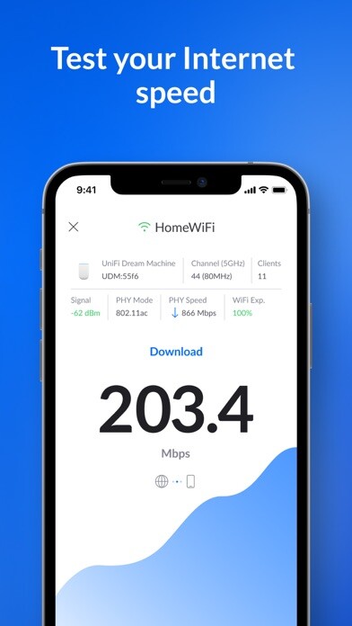 Emulate iPhone app Ubiquiti WiFiman using MyAndroid
