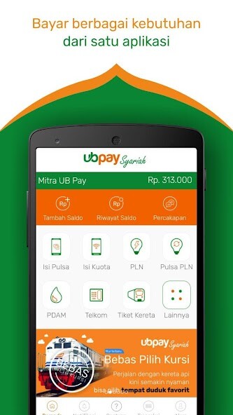 Run android online APK UBPay Syariah - Transaksi Mudah, Hemat  Barokah from MyAndroid or emulate UBPay Syariah - Transaksi Mudah, Hemat  Barokah using MyAndroid