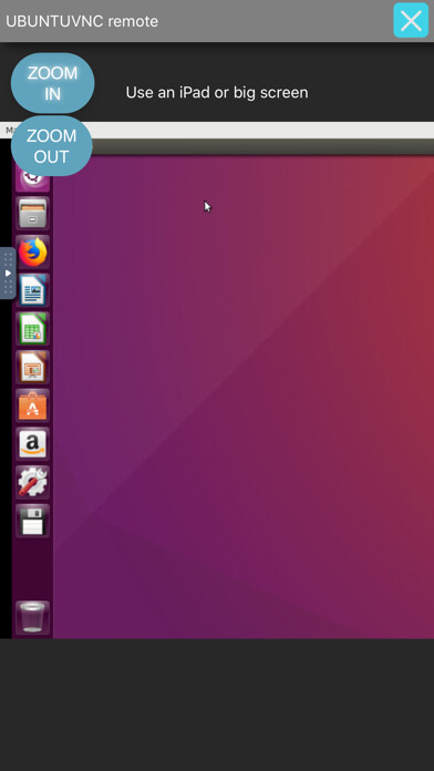 Emulate iPhone app UbuntuOW connection VNC using MyAndroid