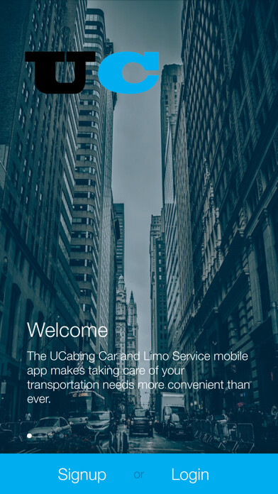 Emulate iPhone app UCabing Car and Limo Service using MyAndroid