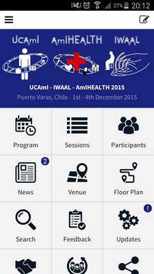 Emulate Android APK UCAmI - IWAAL - AmIHEALTH 2015