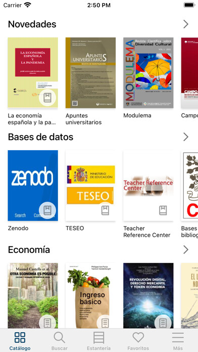 Emulate iPhone app UCAV Biblioteca using MyAndroid