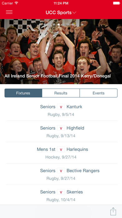 Emulate iPhone app UCC Sports using MyAndroid