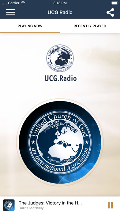 Emulate iPhone app UCG Radio using MyAndroid