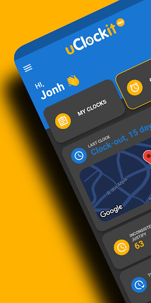 Run android online APK uClockit from MyAndroid or emulate uClockit using MyAndroid