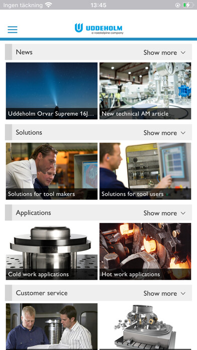 Emulate iPhone app Uddeholm Steel Handbook using MyAndroid Emulate iPhone app Uddeholm Steel Handbook using MyAndroid