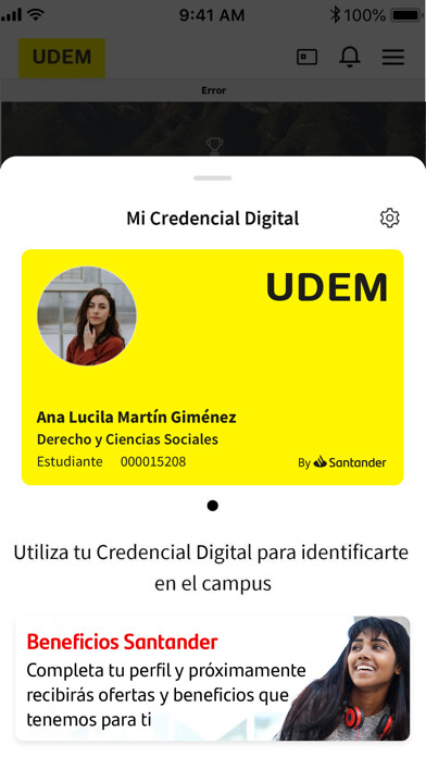 Emulate iPhone app UDEM APP Campus digital using MyAndroid