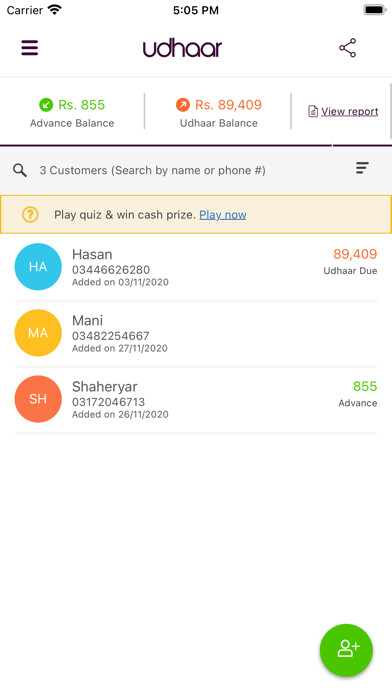 Emulate iPhone app Udhaar Book – Digi Khata Book using MyAndroid