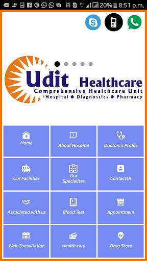 Emulate Android APK Udit Healthcare