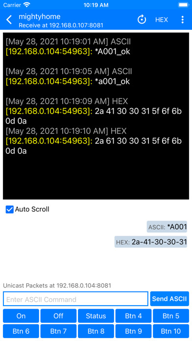 Emulate UDP Terminal from MyAndroid or run UDP Terminal using MyAndroid