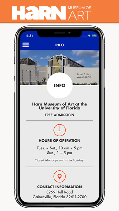 Emulate iPhone app UF Harn Museum of Art using MyAndroid Emulate iPhone app UF Harn Museum of Art using MyAndroid