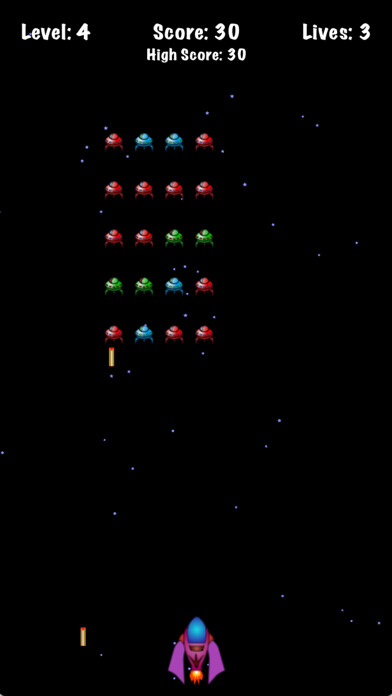 Emulate iPhone app UFO Alien Invaders Clear using MyAndroid