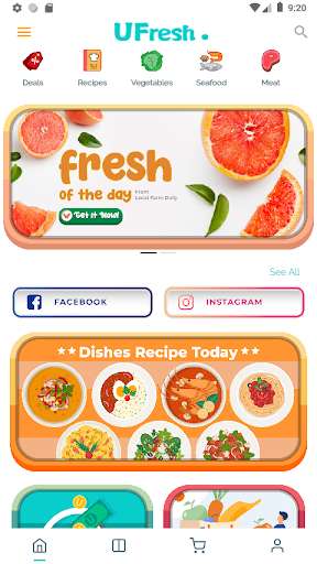 Run android online APK UFresh from MyAndroid or emulate UFresh using MyAndroid