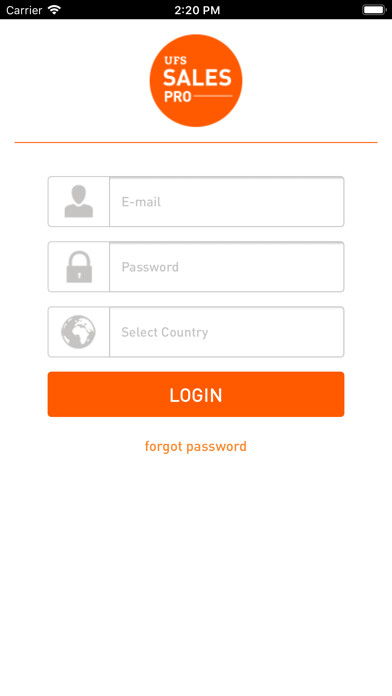 Emulate iPhone app UFS Sales Pro using MyAndroid